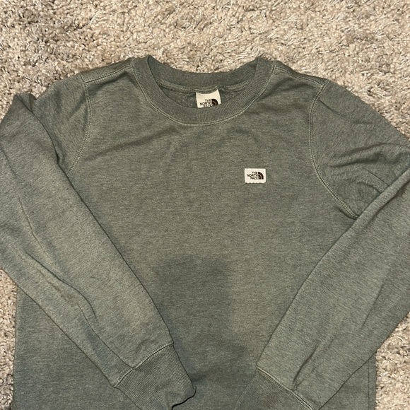 The North Face Heritage crew neck sweatshirt in grey/green - womens size small - Picture 2 of 8